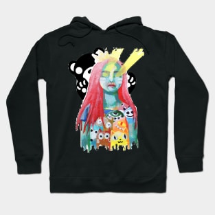 laser eyes linda painting Hoodie